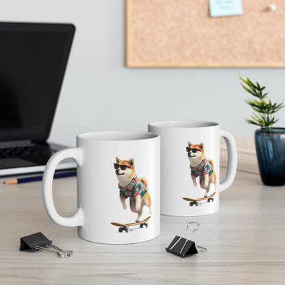 Shiba in Hawaiian Shirt Mug