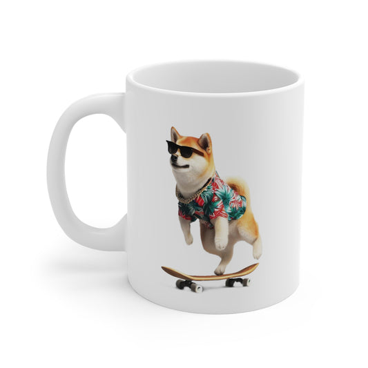 Shiba in Hawaiian Shirt Mug