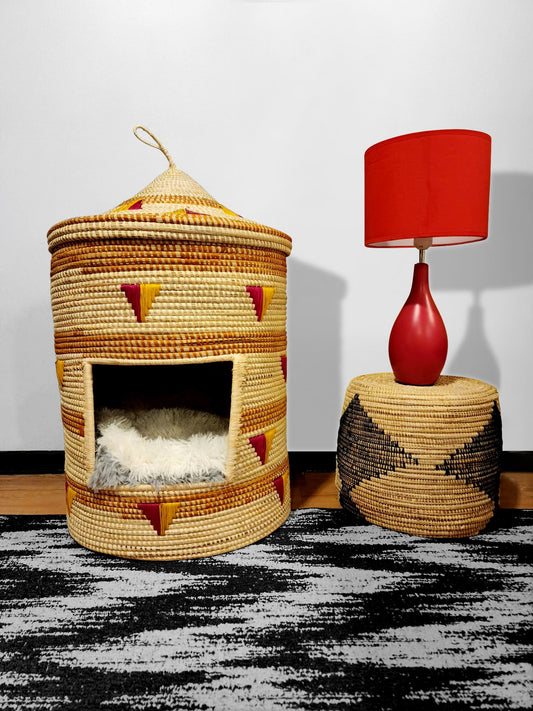 Handwoven Natural-Fiber Pemba Eco-Friendly Pet House