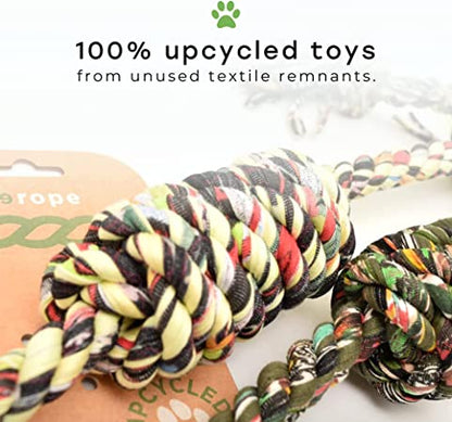 ReRope Looper with Tennis Ball (Eco-Friendly) Fabric Rope Ball Toy