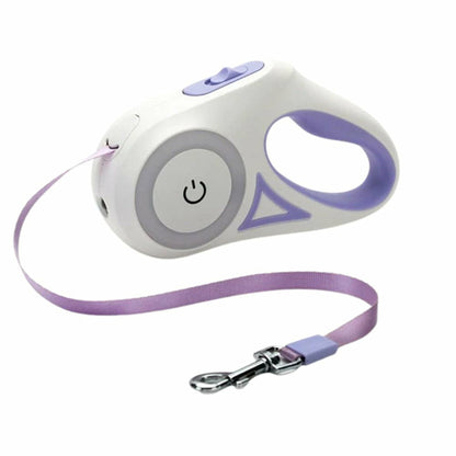 Automatic Retractable Dog Leash with LED Light