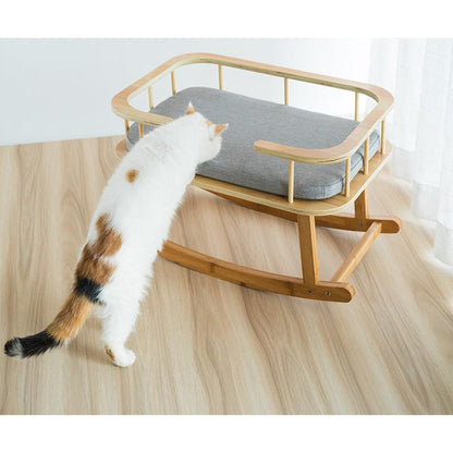 Rockaby Cat Rocking Padded Bed by INSTACHEW