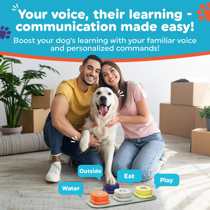 Speak Easy Dog Buttons for Communication Starter Pack