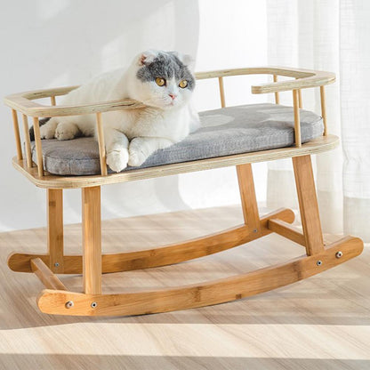 Rockaby Cat Rocking Padded Bed by INSTACHEW