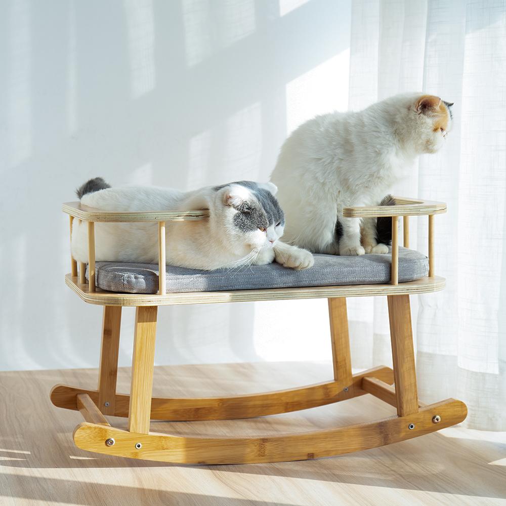 Rockaby Cat Rocking Padded Bed by INSTACHEW