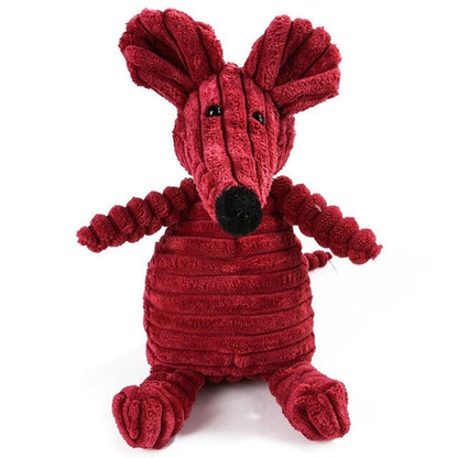 Corduroy Bite-Resistant Dog Plush, Crafted for Endurance