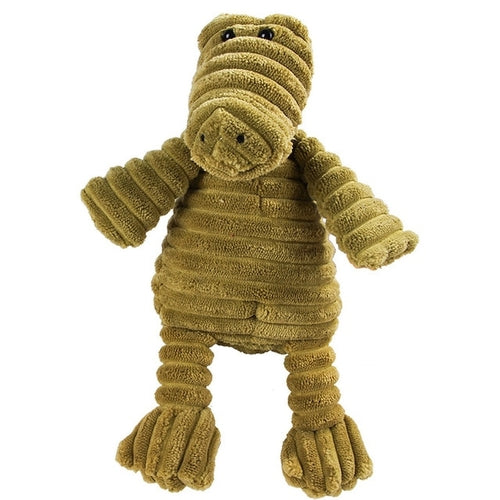 Corduroy Bite-Resistant Dog Plush, Crafted for Endurance