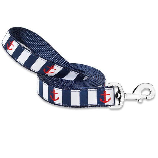 Red Anchor Dog Leash