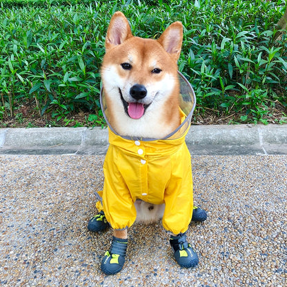 Dog Raincoat Waterproof Clothing Dog Rain Jacket Jumpsuit