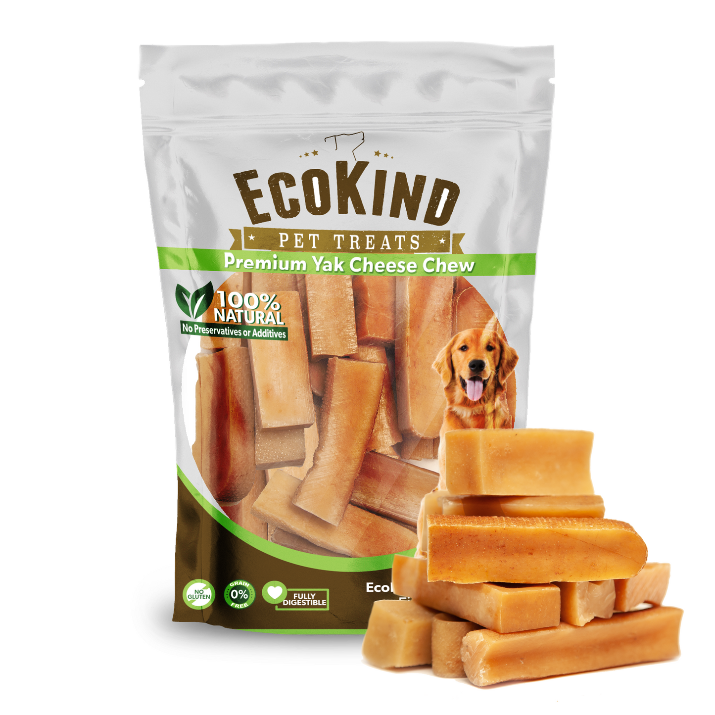 Gold Yak Chews for Small Dogs (5.5oz - 5lbs)