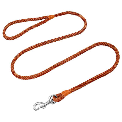 Rolled Leather Leash For Small/Medium Dogs (48" Inches)