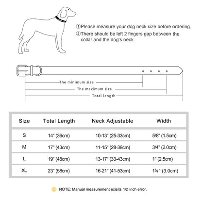 Suede Adjustable Padded Dog Collar