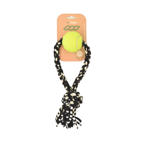 ReRope Looper with Tennis Ball (Eco-Friendly) Fabric Rope Ball Toy