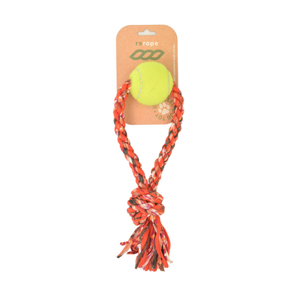 ReRope Looper with Tennis Ball (Eco-Friendly) Fabric Rope Ball Toy