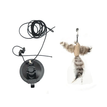 Suction-Cup Hanging Cat Rope Toy