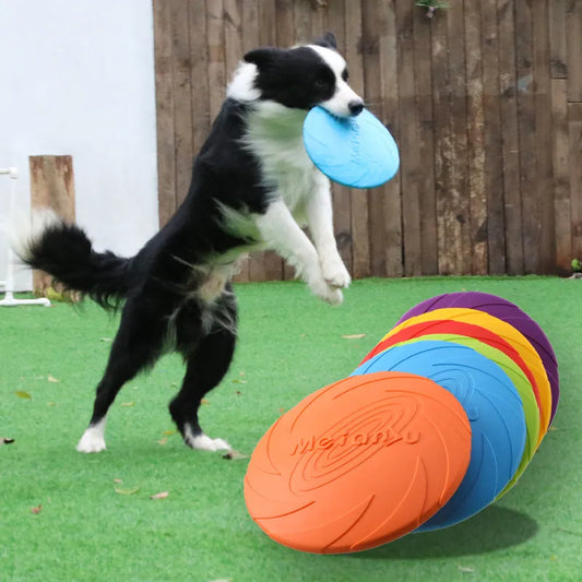 Puncture-Resistant Rubber Frisbee for Dogs