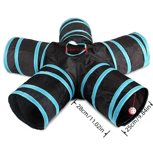 Foldable Wear-Resistant Cat Play Tunnel