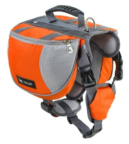 Polyester Dog Saddlebag Pack for Travel, Camping, Hiking, Outdoor