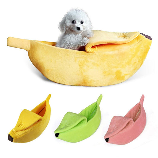 Banana Hut Pet Bed