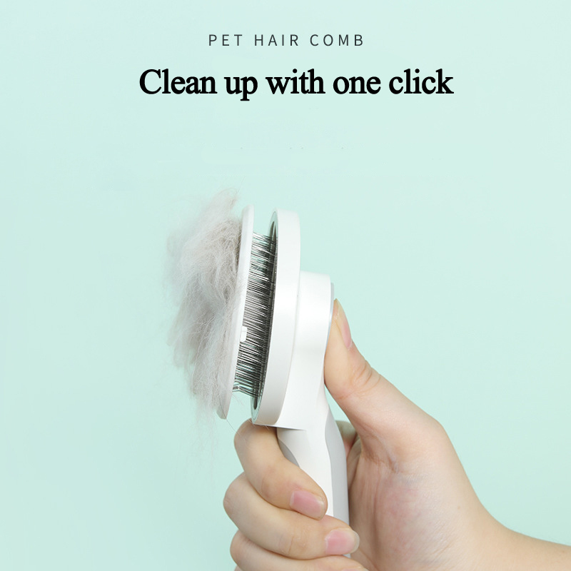 Orbit Grooming Brush for Cats, One-Click Hair Cleanup