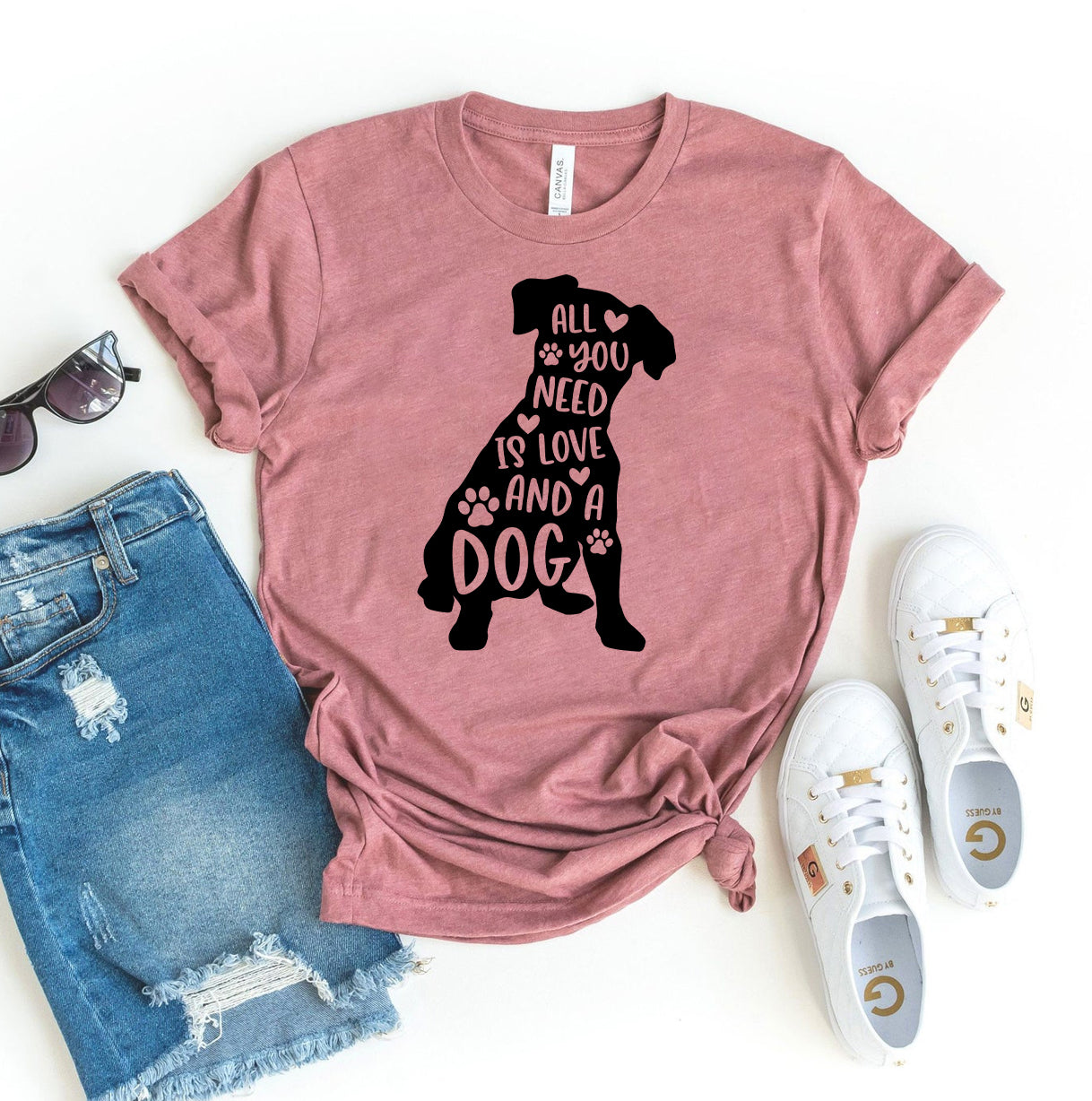 "All You Need Is Love And A Dog" T-shirt