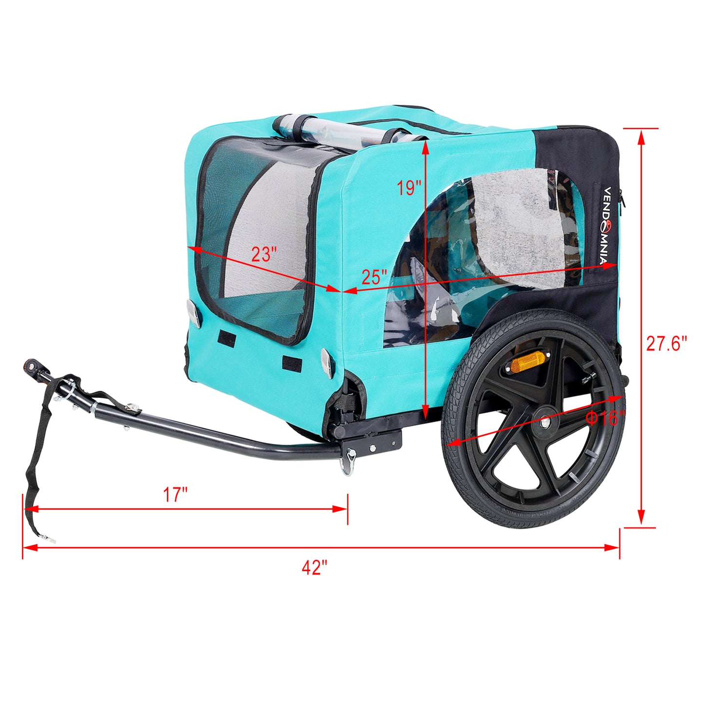 Foldable Bicycle Stroller Pet Carrier