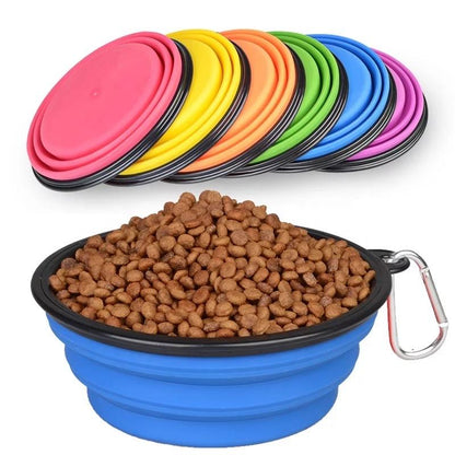 1-Liter Collapsible Silicone Pet Bowl