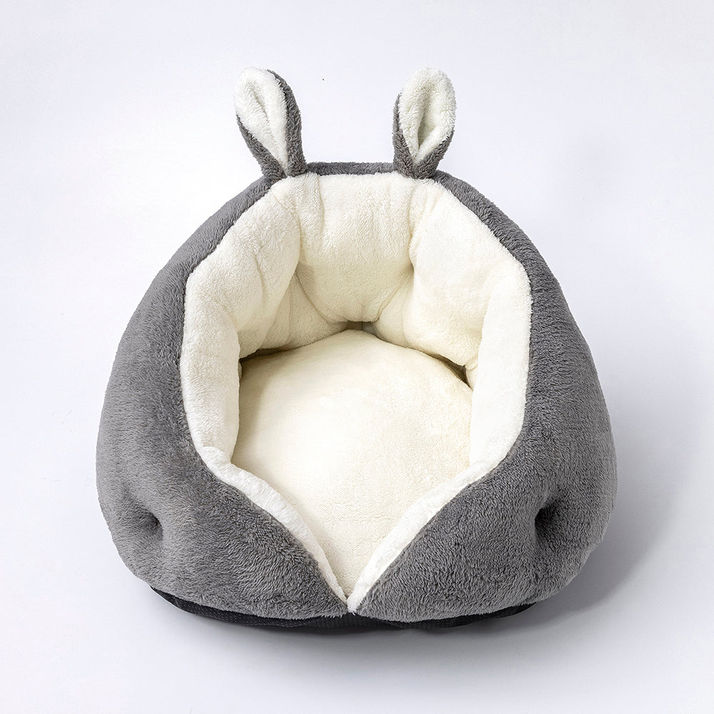 Soft Faux Bunny Ear Design Pet Bed