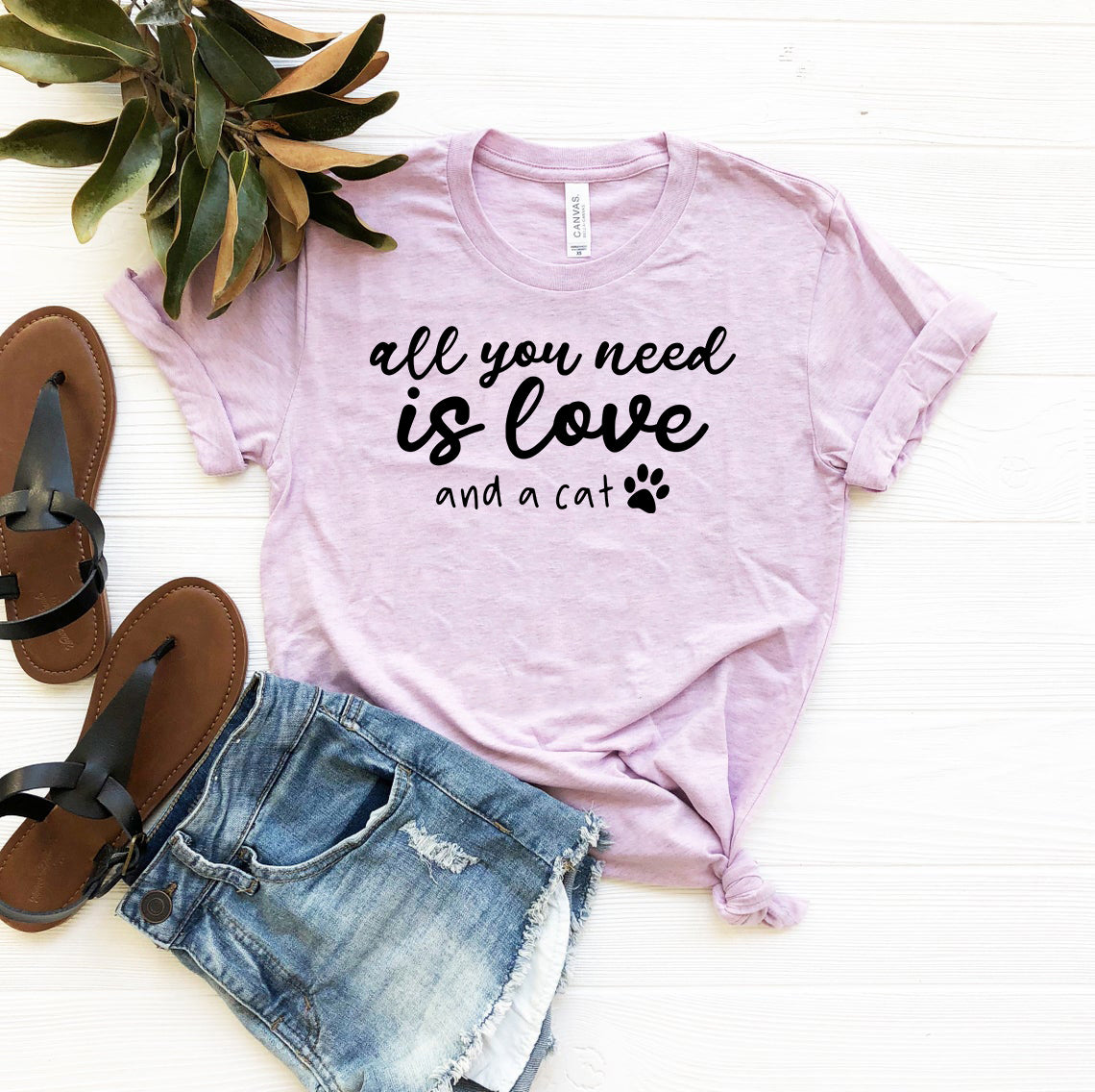 "All You Need Is Love and a Cat" T-Shirt