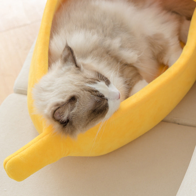 Banana Hut Pet Bed