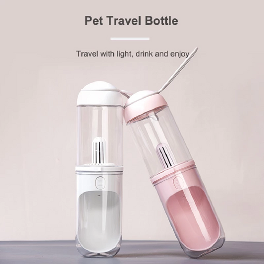 Outdoor/Travel Water Bottle Bowl Dispenser, (11.2 oz) capacity