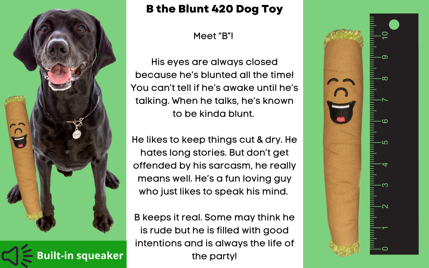 B the Blunt 420 theme plush toy