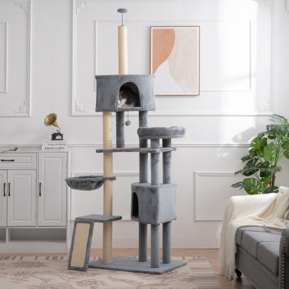 Large Cat Tree, 105-Inch Cat Tower for Indoors