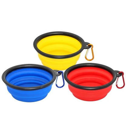 1-Liter Collapsible Silicone Pet Bowl