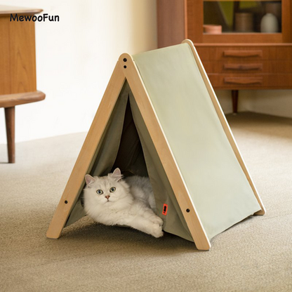 Folding A-Frame Tent Cat Hammock | Easy Assembly & Portable