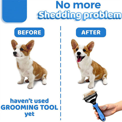 Grooming Brush Fur Shedding Tool For Pets