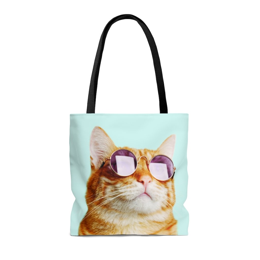 Durable "Cool Cat" Tote Bag, 100% Polyester