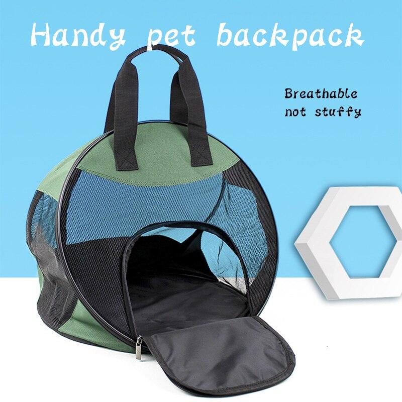 Folding Pet Carrier, Breathable Mesh Portable Travel Bag