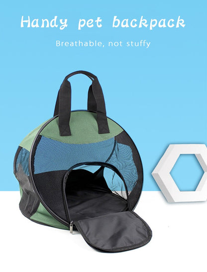 Folding Pet Carrier, Breathable Mesh Portable Travel Bag