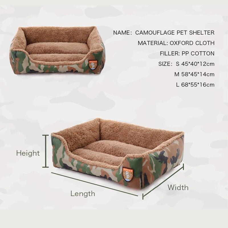 Patterned Washable Pet Bed (S/M/L)