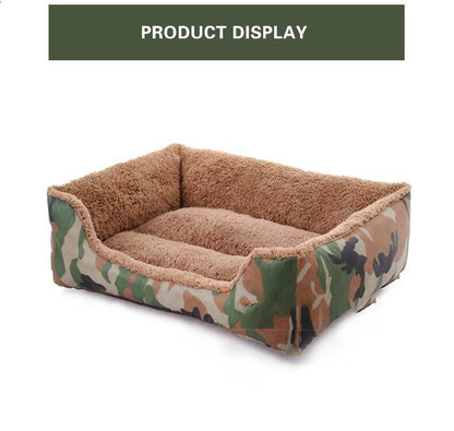 Patterned Washable Pet Bed (S/M/L)